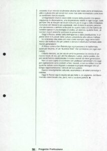 Progetto Professioni 01/01/1996