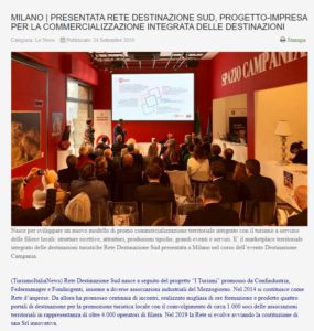 Turismo Italia news 24/09/2019